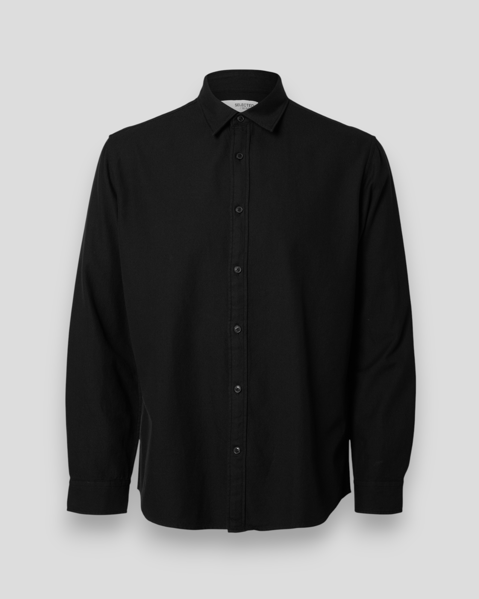 Regular Noah Brushed Twist Shirt LS - Black