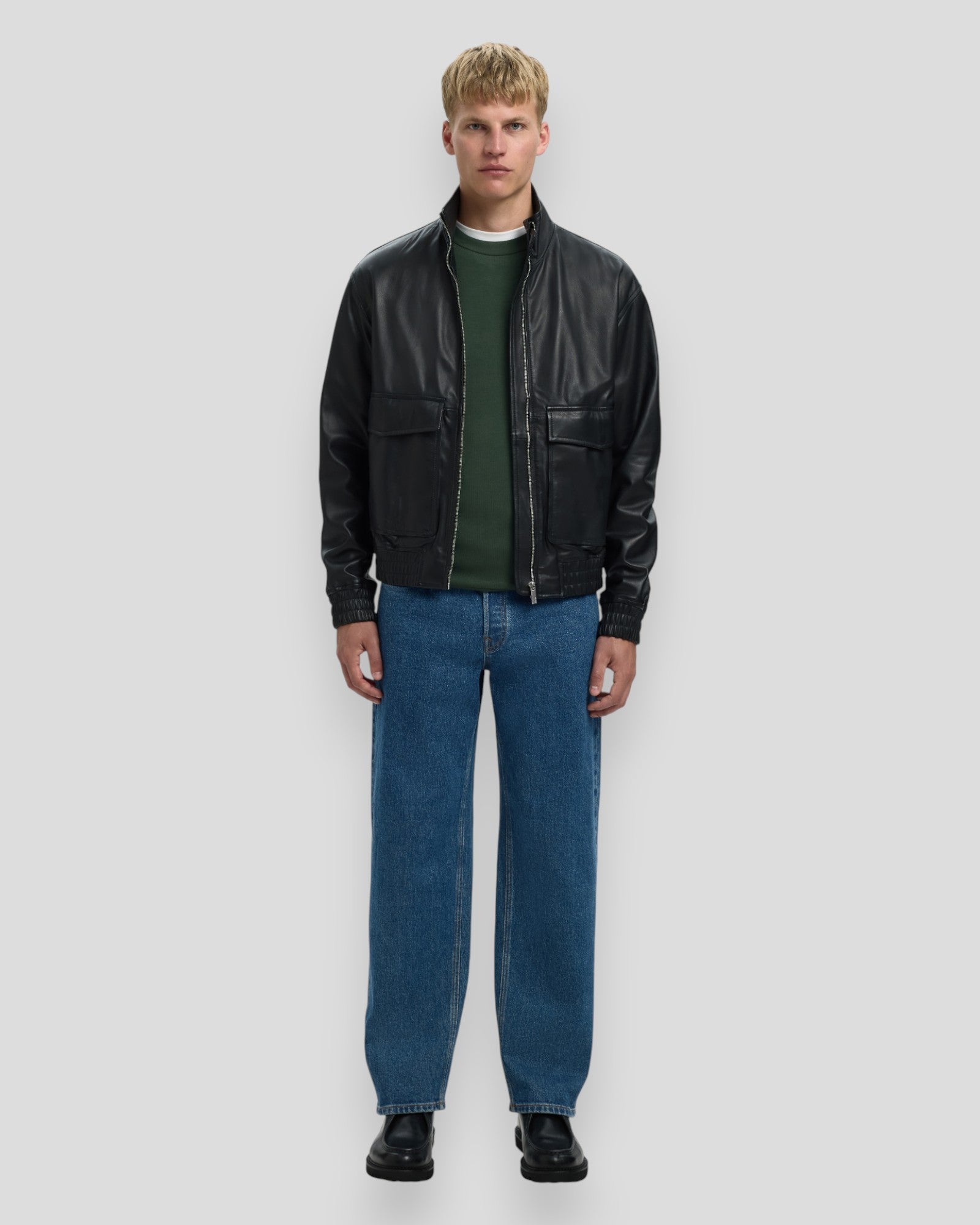 Emanuel Soft Crew Neck Sweat - Deep Forest