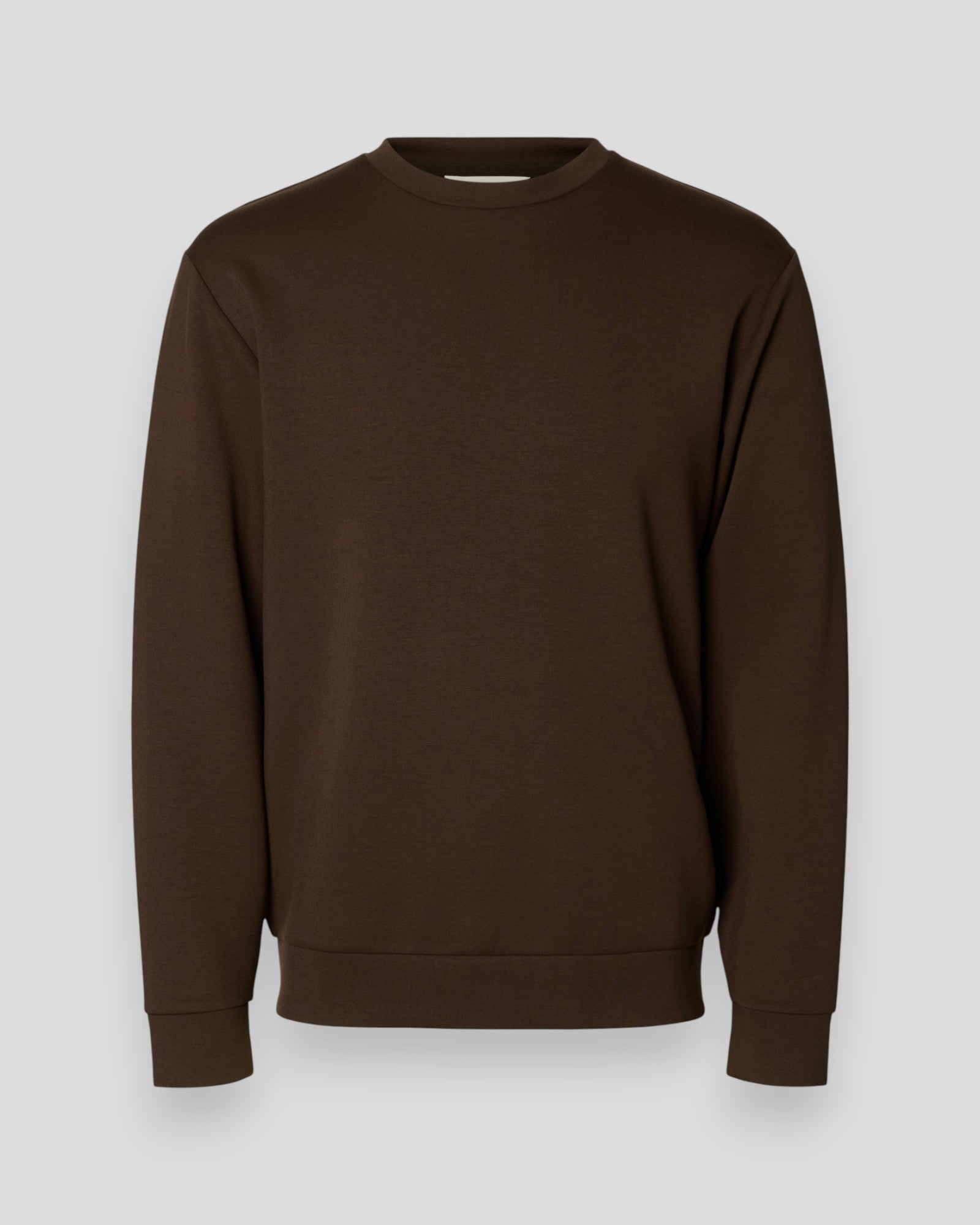 Emanuel Soft Crew Neck Sweat - Demitasse