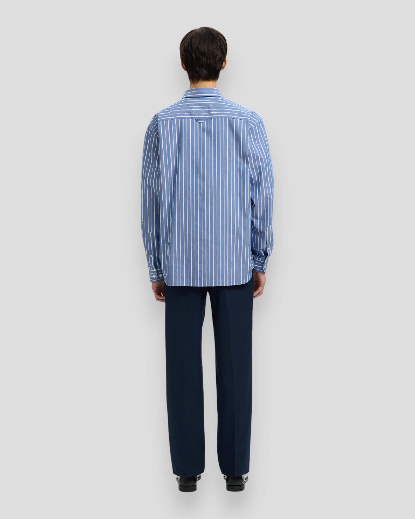 Ben Stripe Shirt - Medieval Blue Stripes