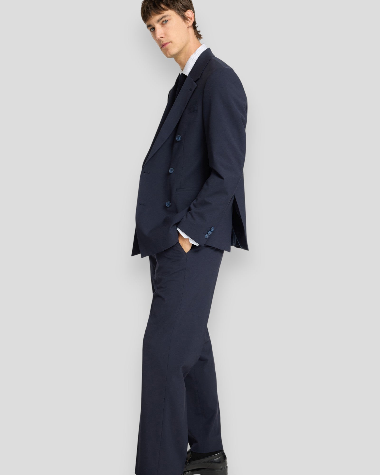 Loose Liam 220 Trousers - Navy Blazer