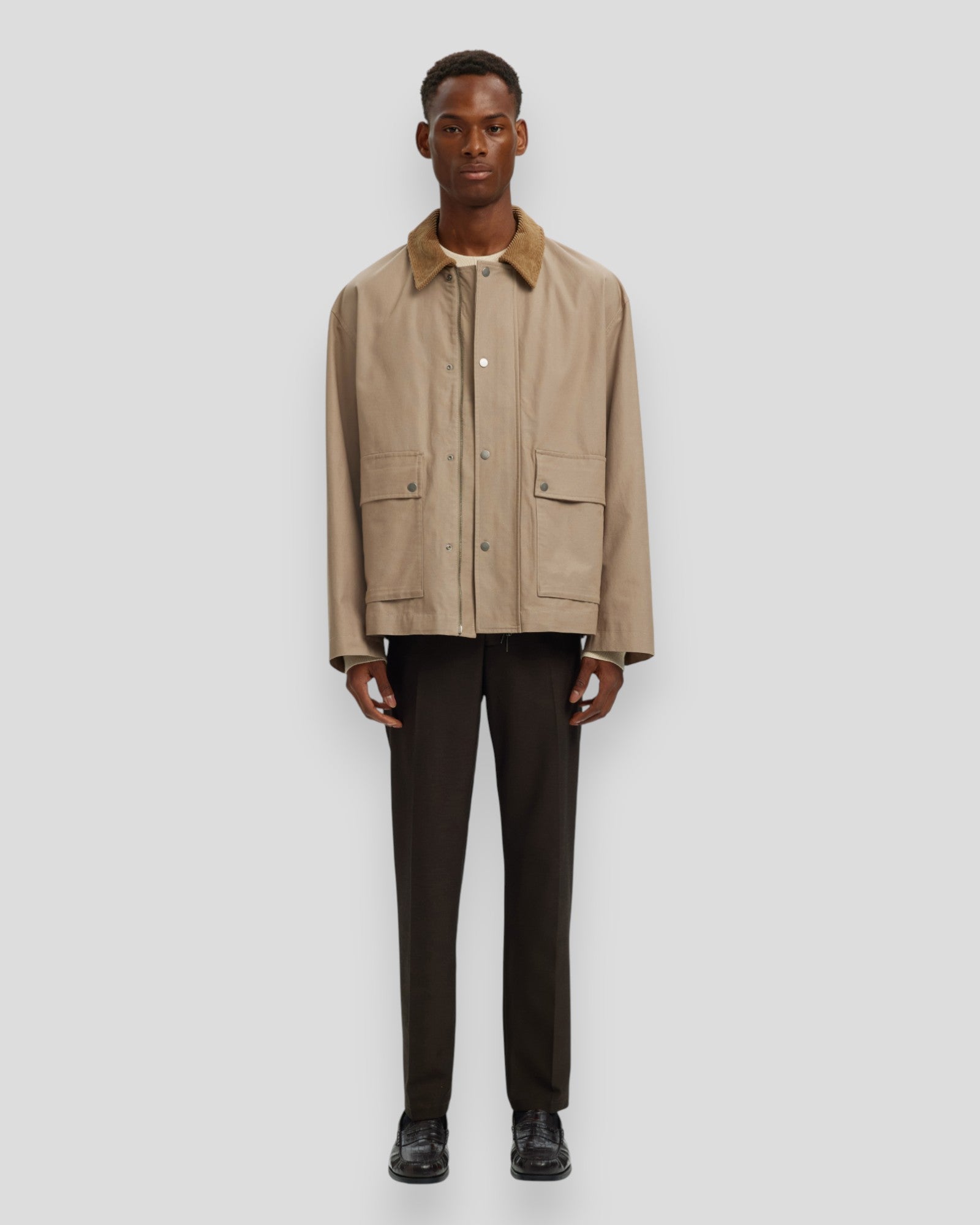 Kyle Cotton Jacket - Weathered Teak