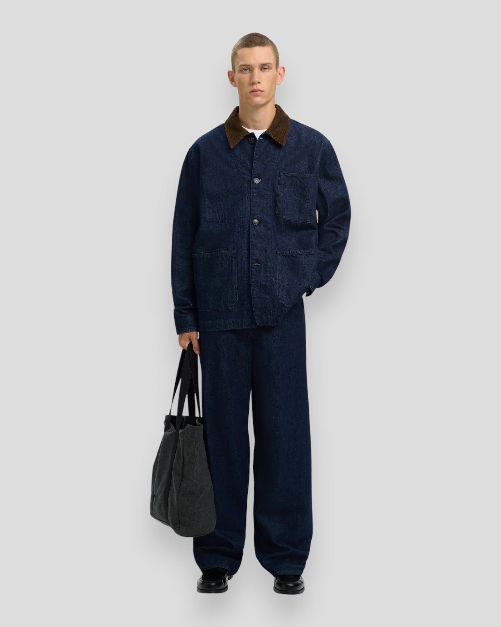 Regular-Landon Rinse 612 Denim Jacket - Dark Blue Denim