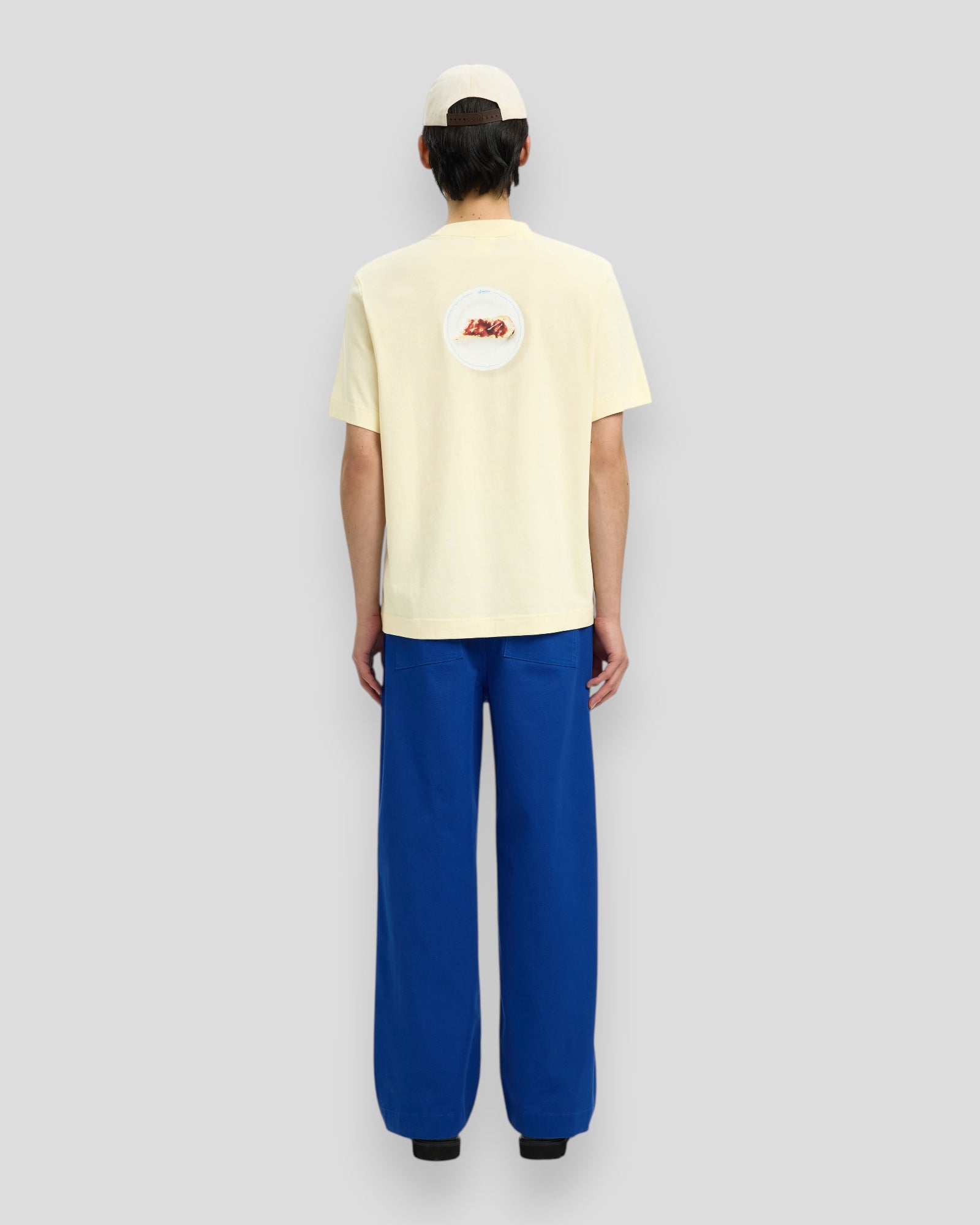 Selected Elias SS O-Neck T-shirt Hotel Amour - Afterglow, let t-shirt med rund hals og blomstermønster for mænd.
