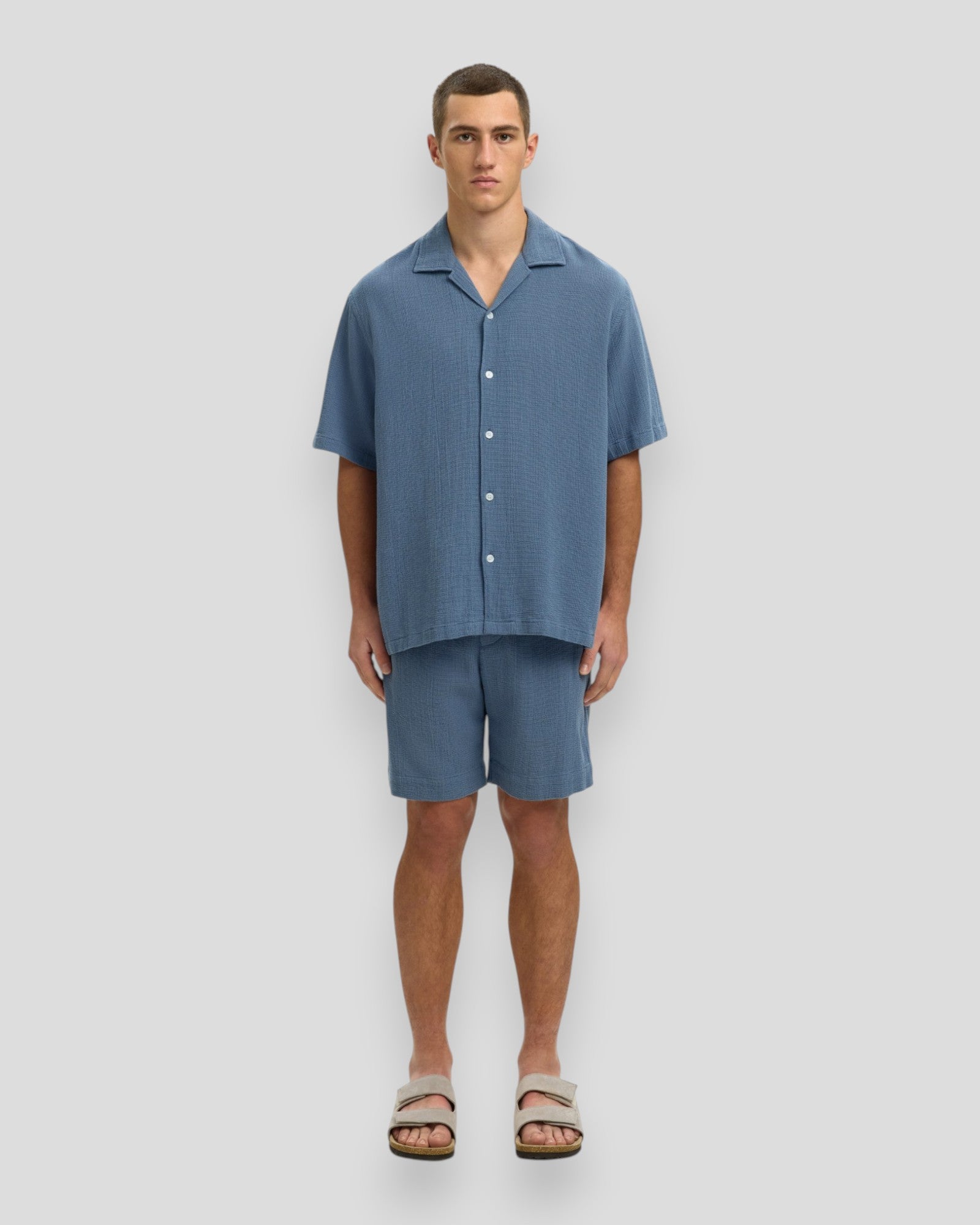 Relax Cal SS Shirt Resort - Blue Mirage