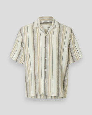 Relax Cal SS Shirt Resort - Egret/Brown Multi