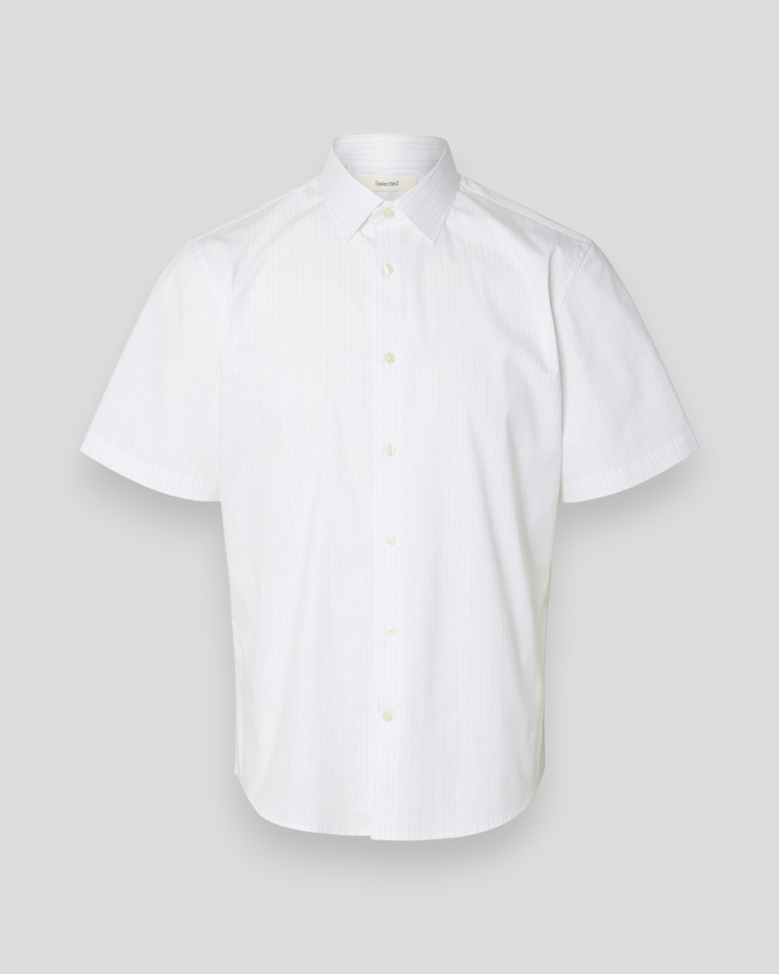 Claus-Perfomance Regular SS Shirt - Bright White Stripes/Green