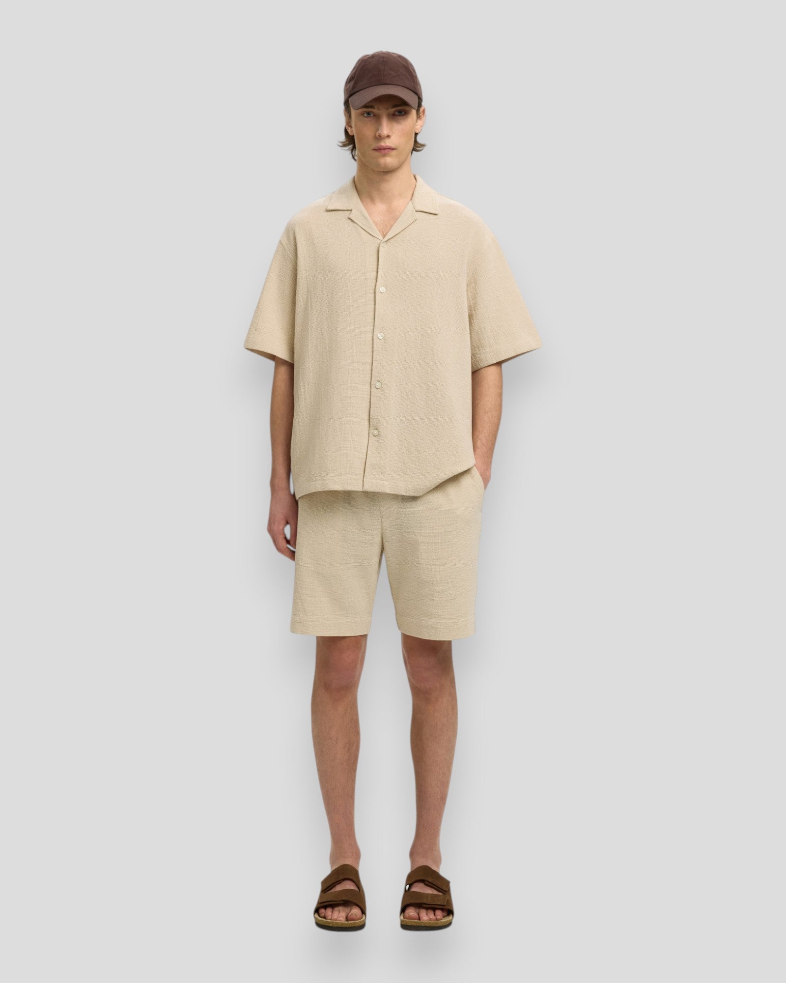Relax Cal SS Shirt Resort - Oatmeal