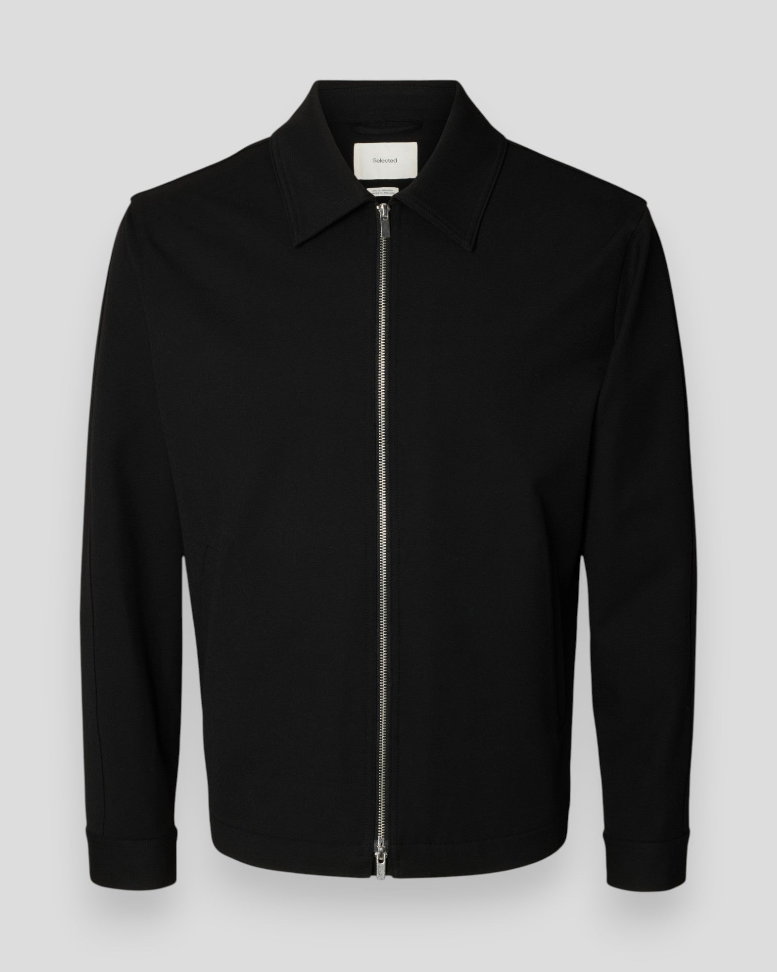 Regular Finn Zip Jacket - Black