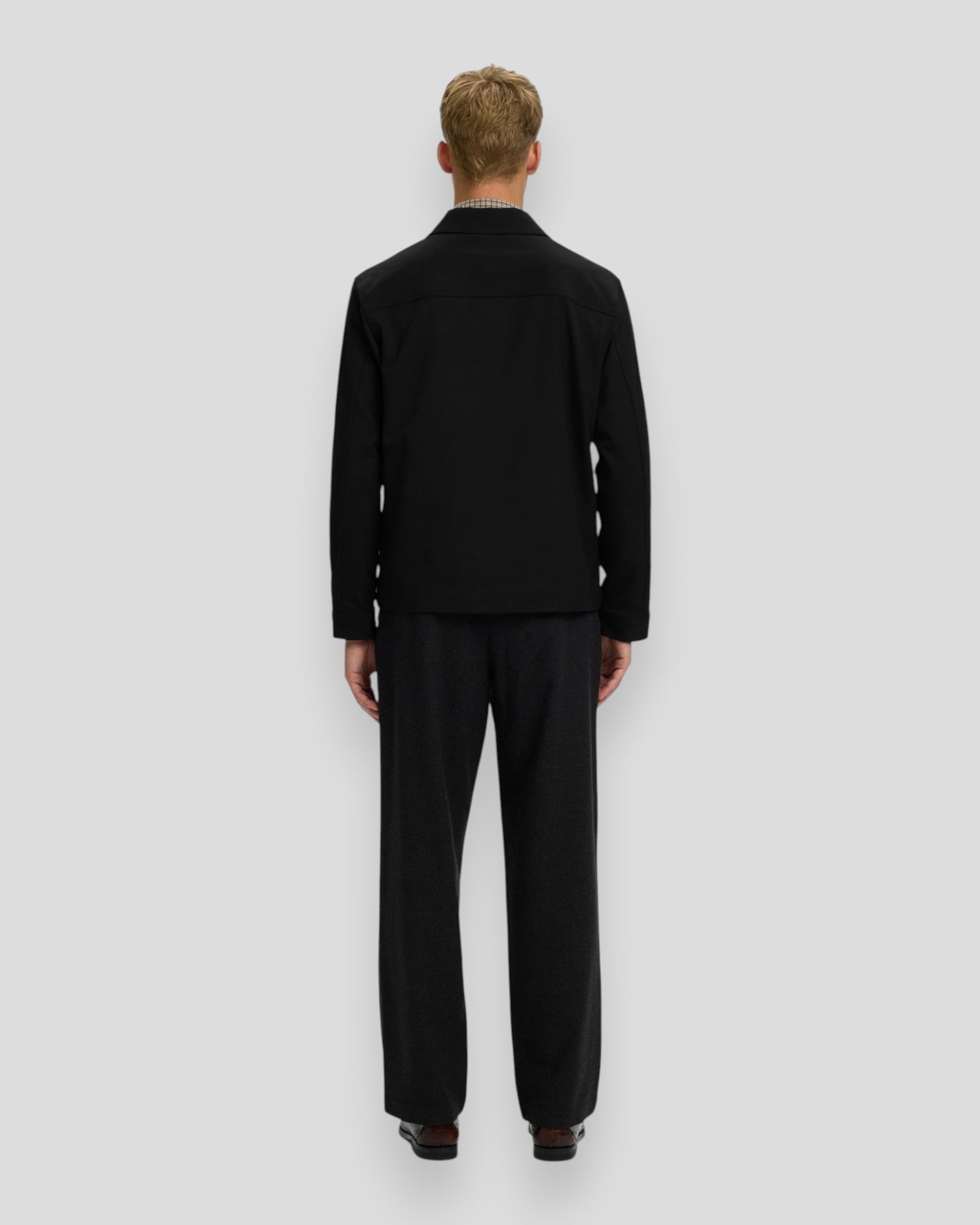 Regular Finn Zip Jacket - Black
