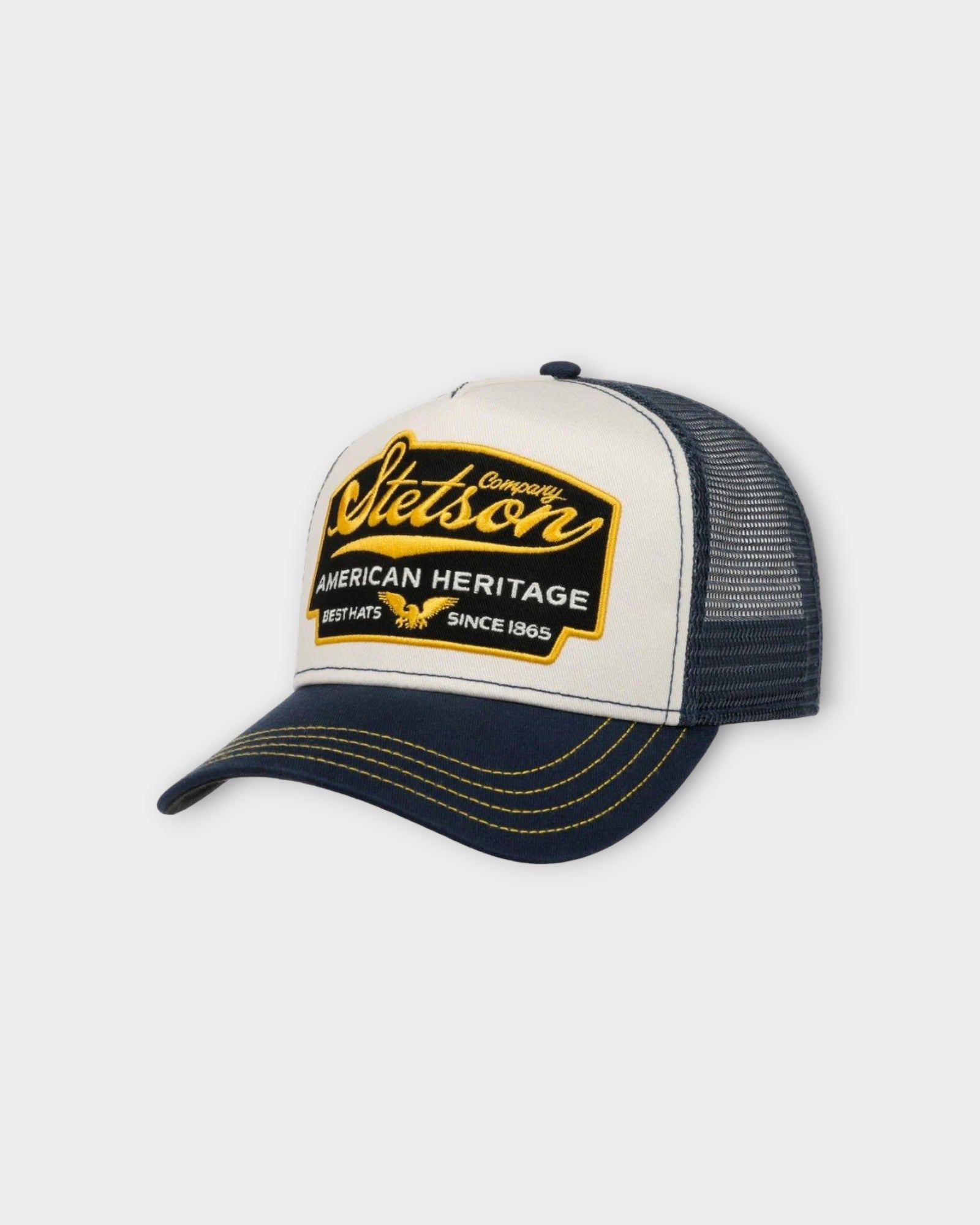 Trucker Cap American Heritage Navy/white - Stetson Cap til Mænd. Her set forfra.