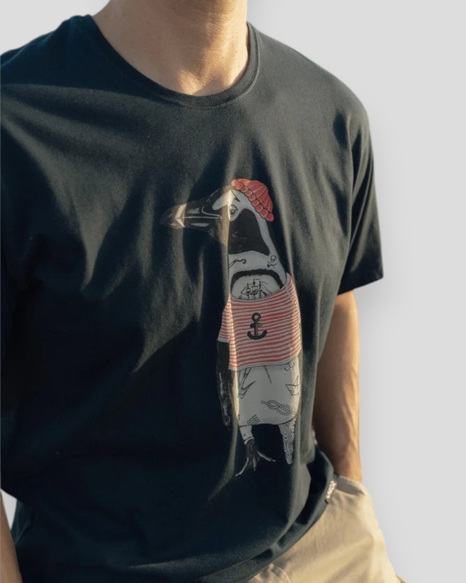 African Penguin T-Shirt - Blueberry