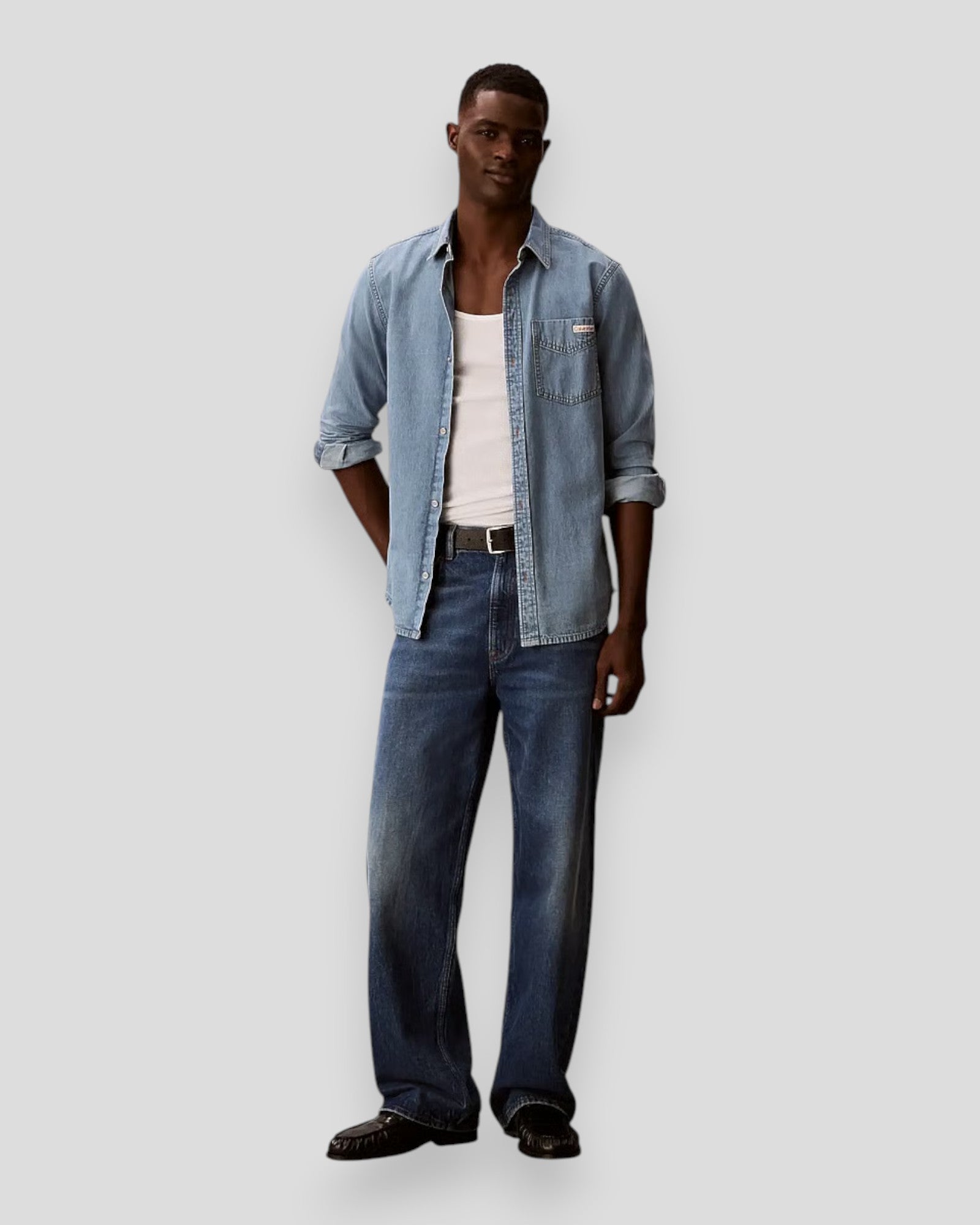 Essential Classic Shirt - Pale Blue Stone