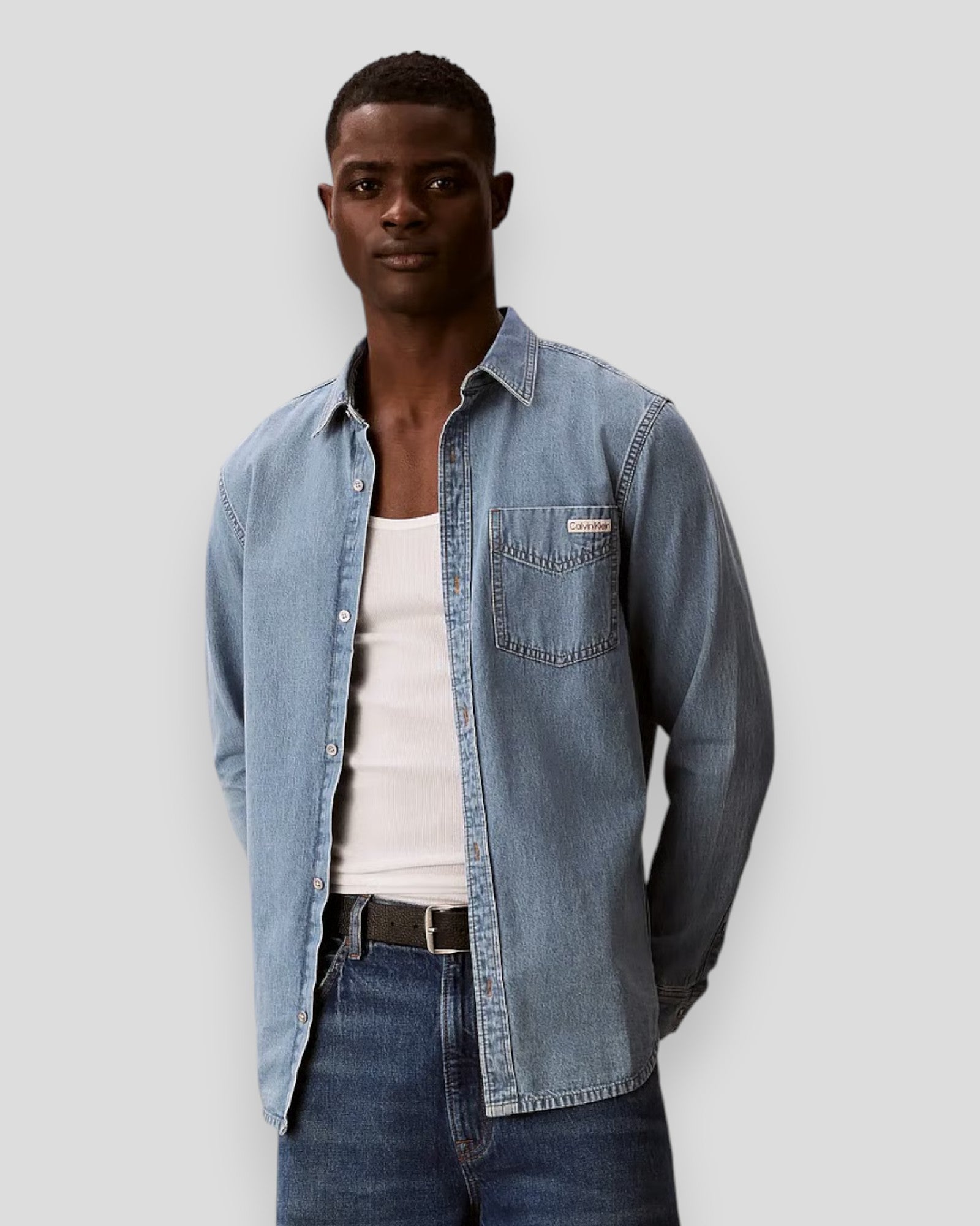 Essential Classic Shirt - Pale Blue Stone