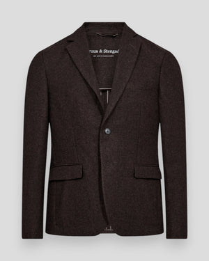 Macron Classic Fit Blazer - Brown
