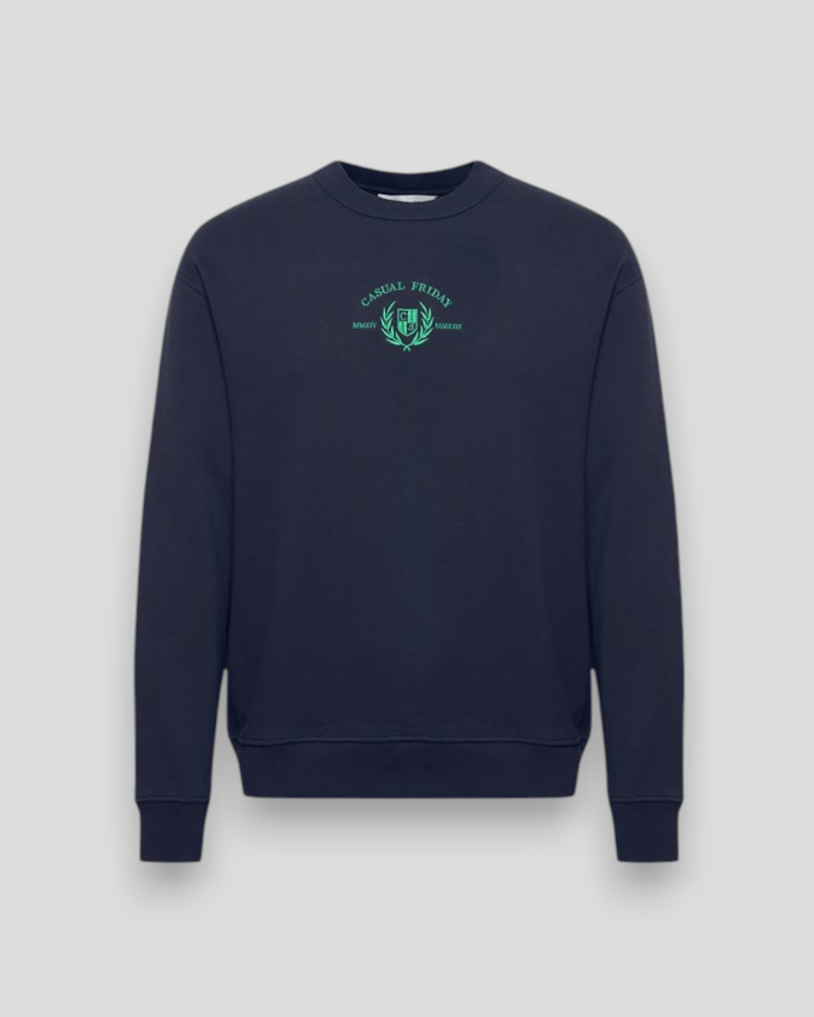 Sage Relaxed Sweatshirt Embroidery - Dark Navy