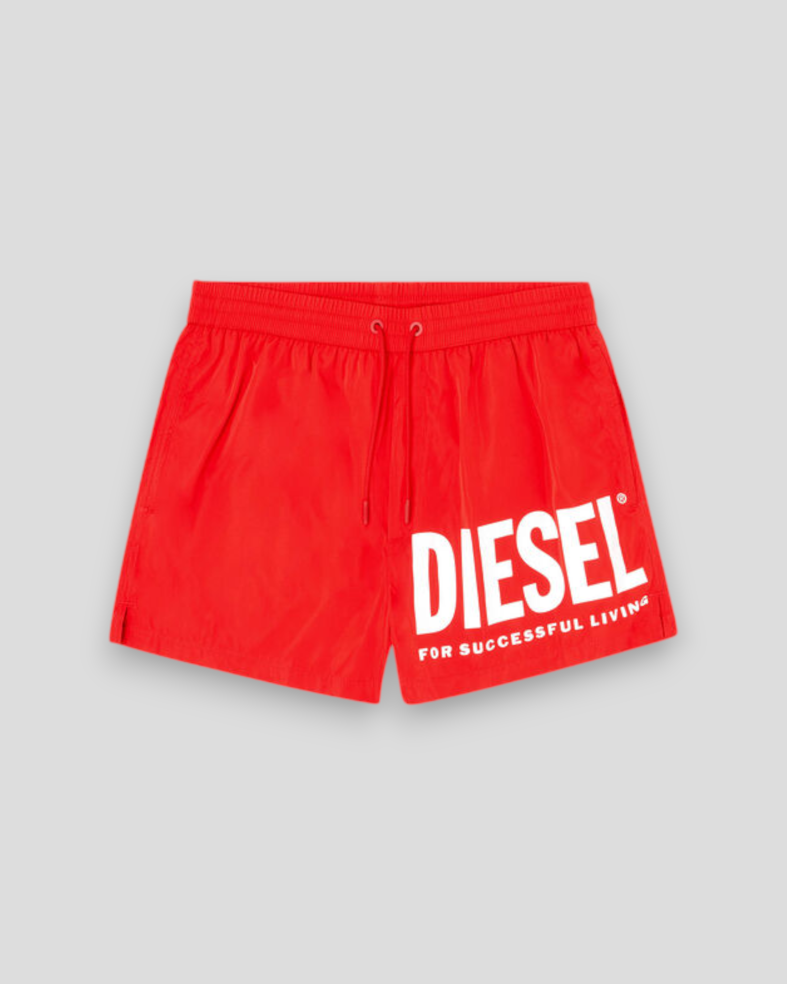 DIESEL MARIO-34-D-CORE badeshorts i rød og hvid. Stilfuldt og komfortabelt design, perfekt til strand og pool