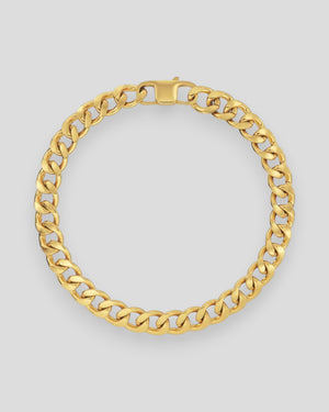 Gold Clark Chain Bracelet for men by Edblad, featuring a sleek, modern design with interlocking links.