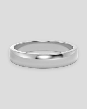 Silver men's Infinite Ring by Edblad featuring a sleek, polished design in stainless steel, displayed on a neutral background.