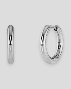 Mens steel Kendall hoops earrings by Edblad featuring sleek, polished hoop design for modern men's jewelry.