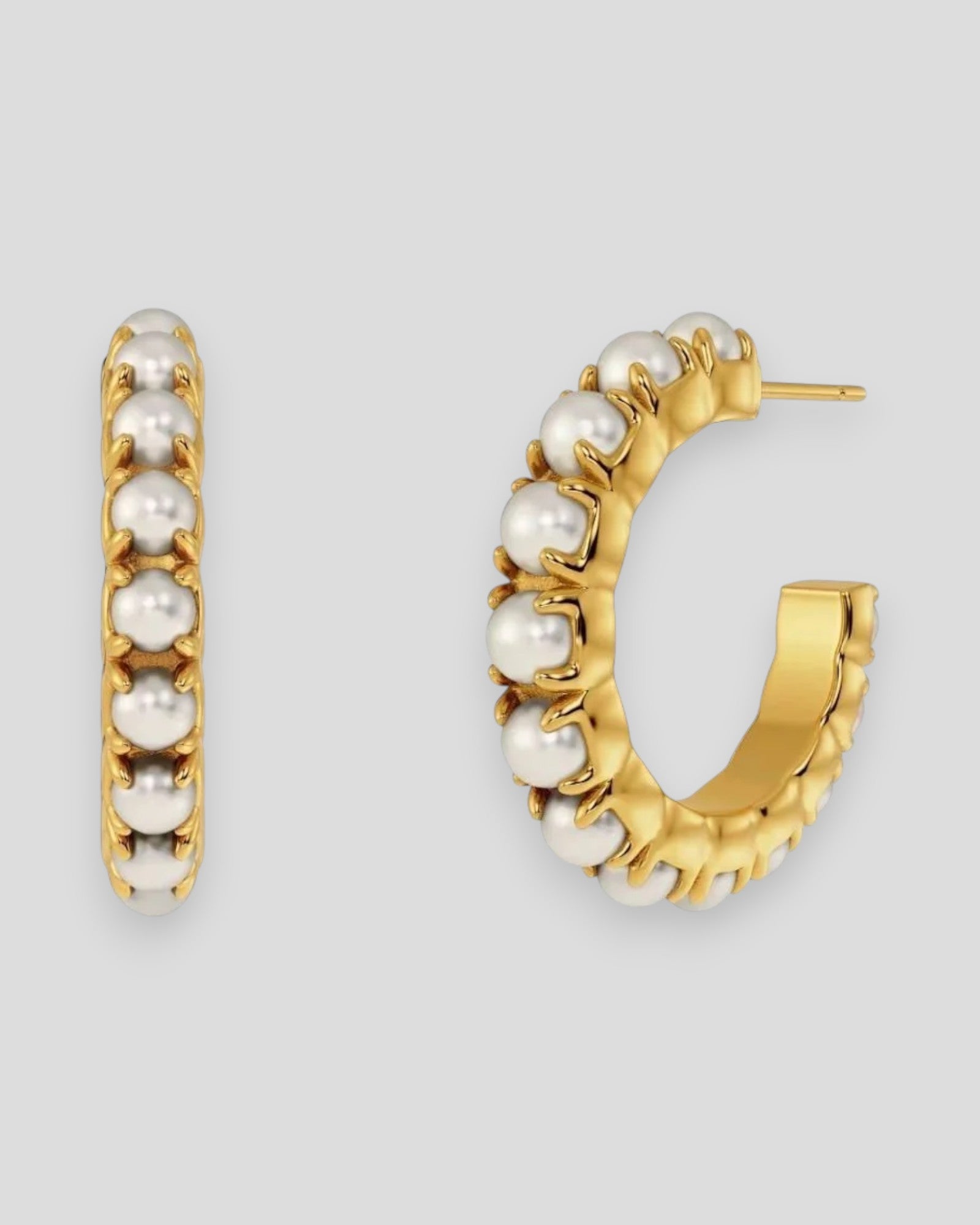 Store øreringe fra Edblad Dame, store Guld Lilo Hoops hoops med rund form og elegant design.
