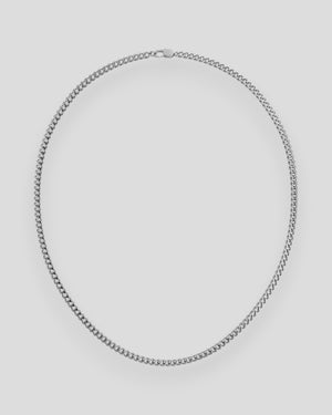 Men's steel Riley necklace by Edblad featuring a sleek, minimalist chain design on a neutral background.
