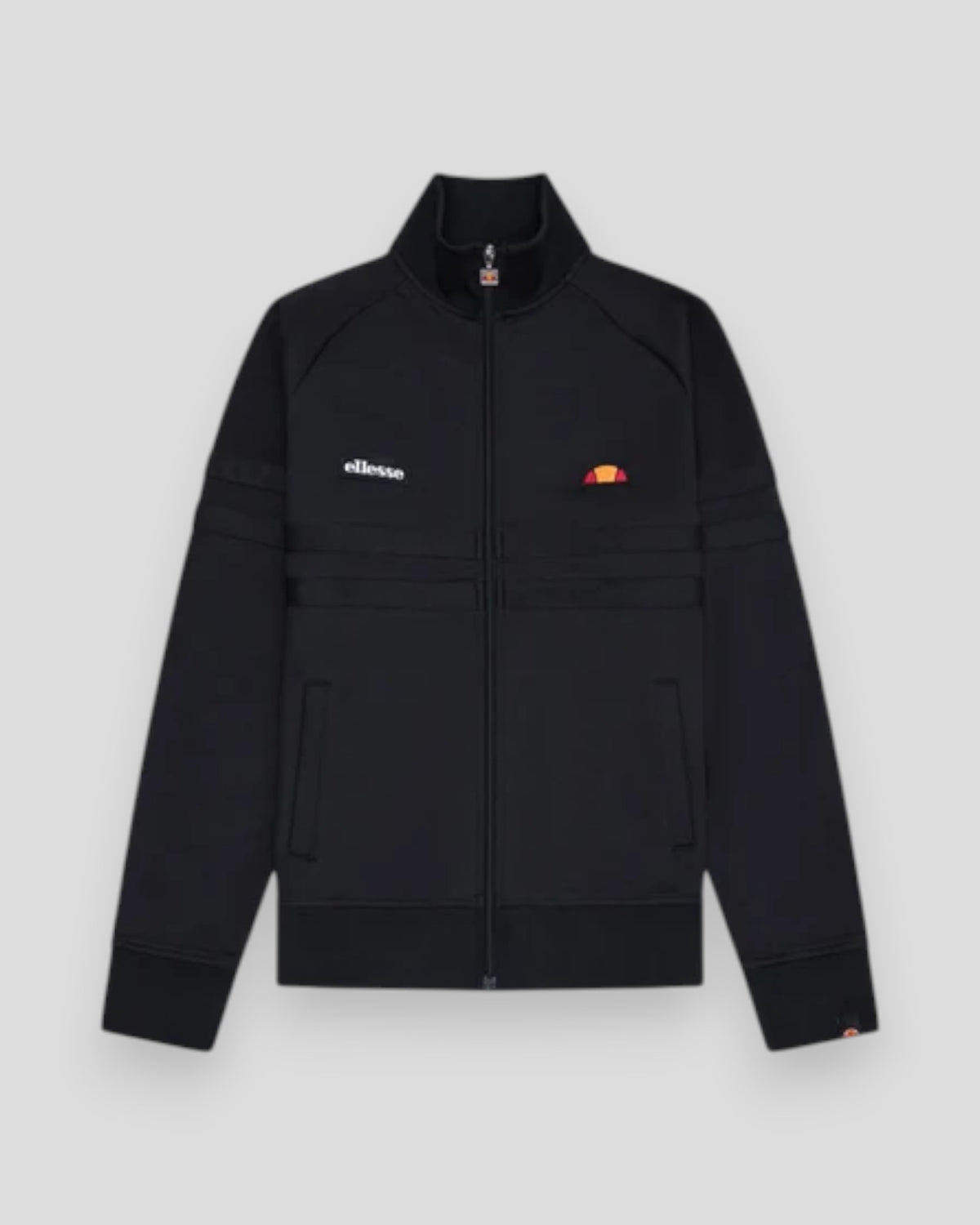 Ellesse Rimini track-jakke i sort Mono med lynlås og logodetalje