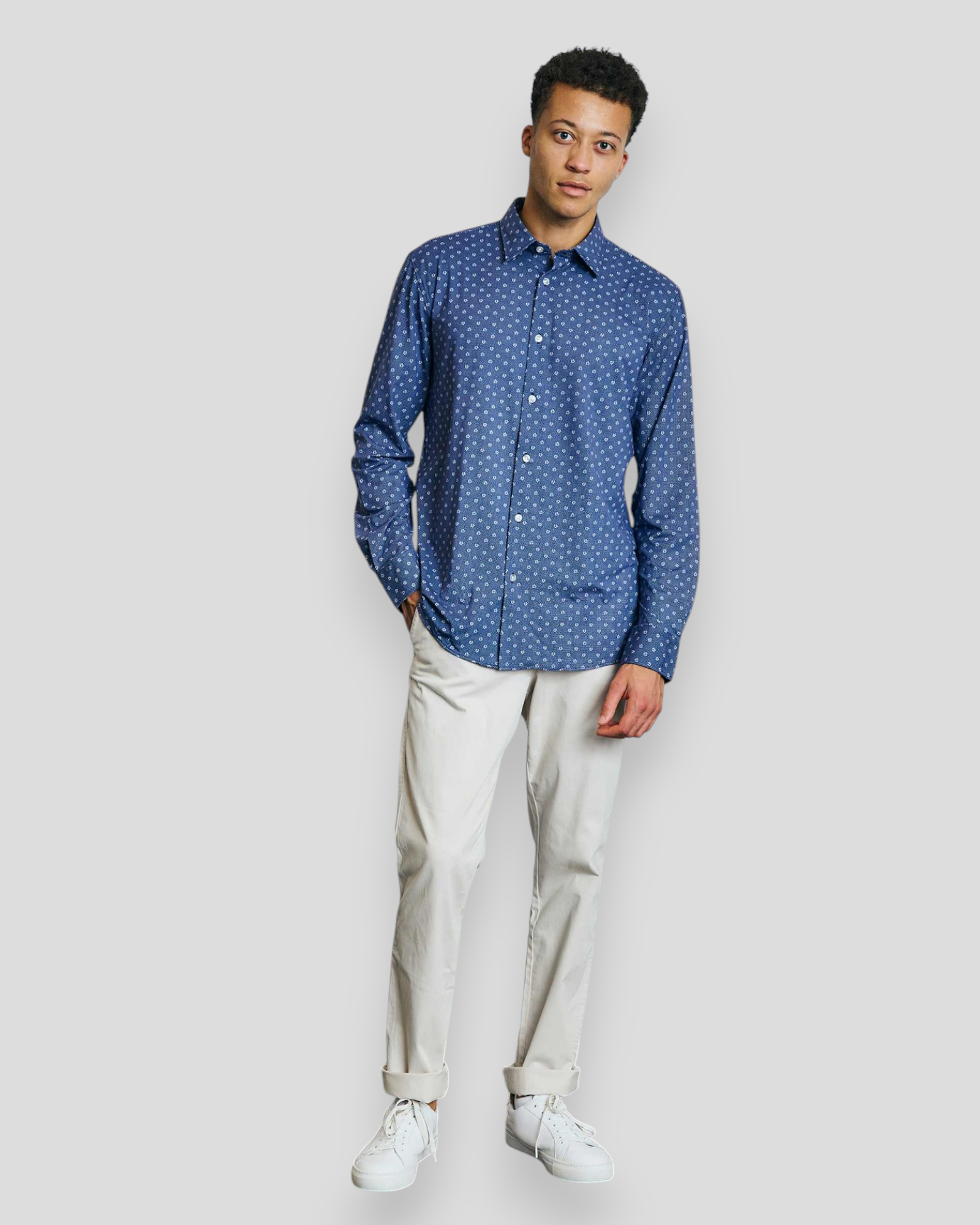 Grenier Performance Fit Shirt - Dark Blue