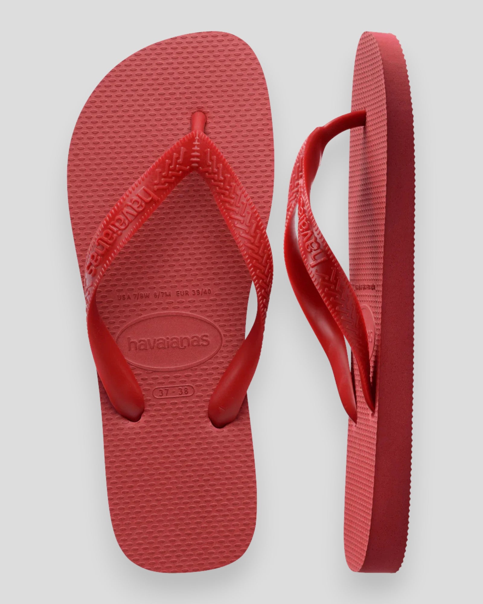 Røde Havaianas Hav. Top 1440 damesandaler med justerbar rem og gummisål, afslappet sommerstil.