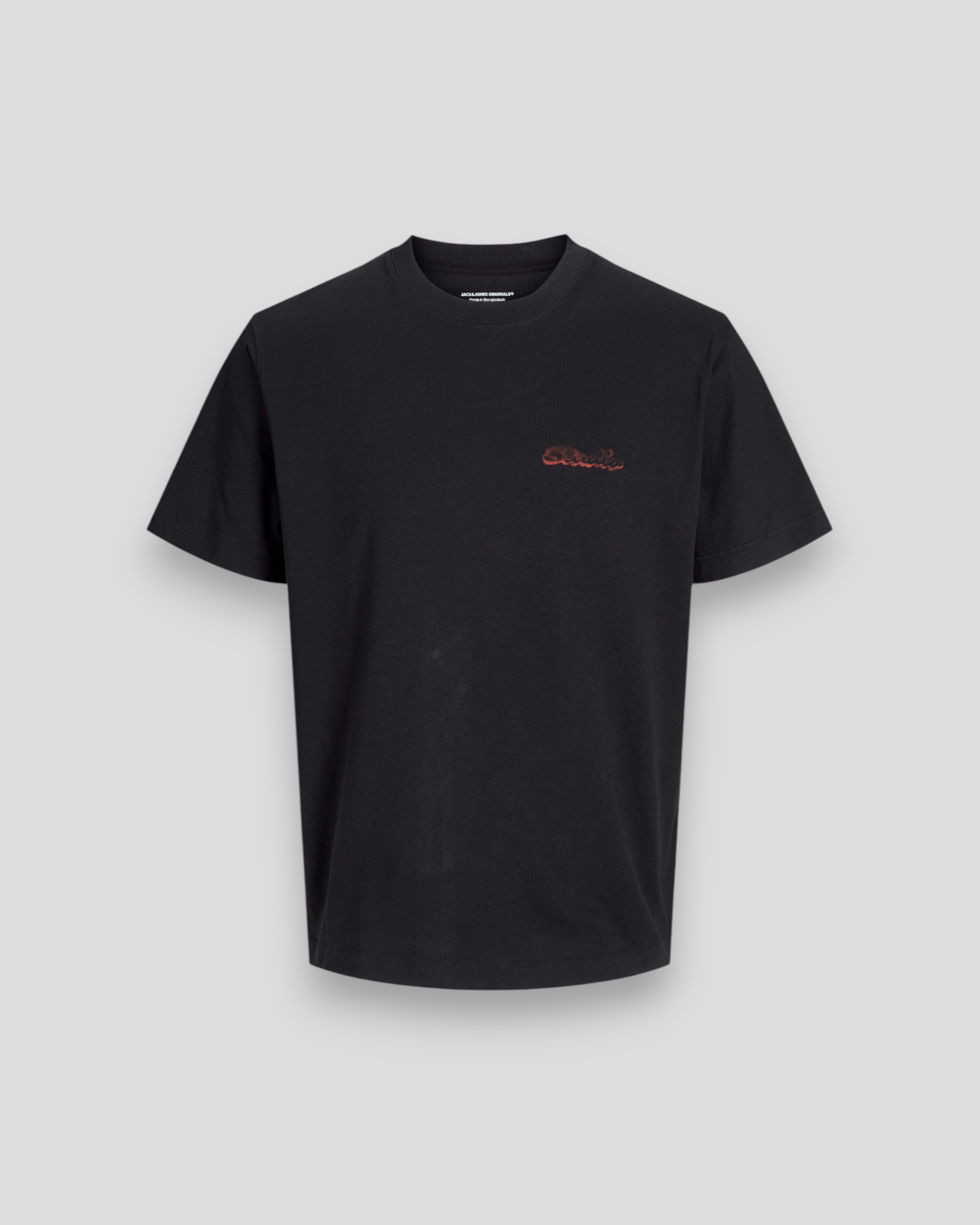 Jack And Jones Retiro Back Tee SS Crew Neck SE25 i Black – en stilren oversized tee til et afslappet look