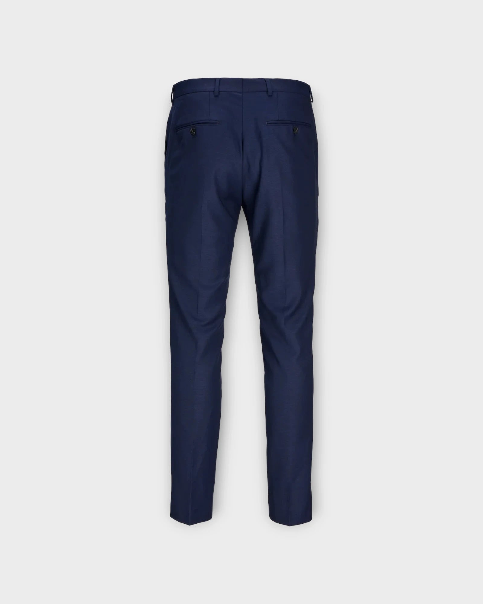 Solaris Trouser Dark Navy - Mørkeblå Jack and Jones Jakkesæts  Herre Bukser - Konfirmationstøj 2025 - Konfirmand. Her set bagfra.