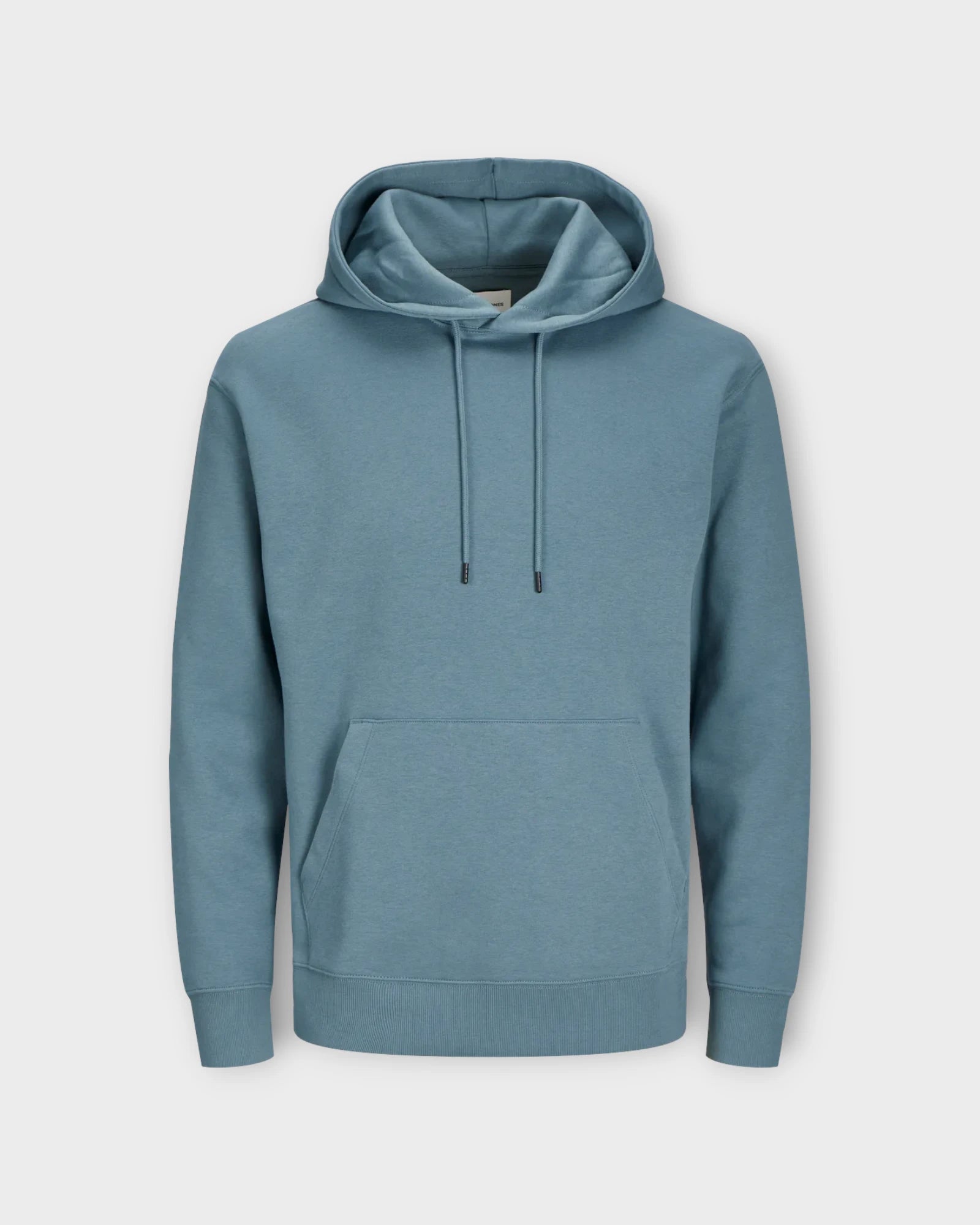 Star Basic Sweat Hood Goblin Blue - Blå Jack & Jones Hættetrøje til Mænd. Her set forfra.