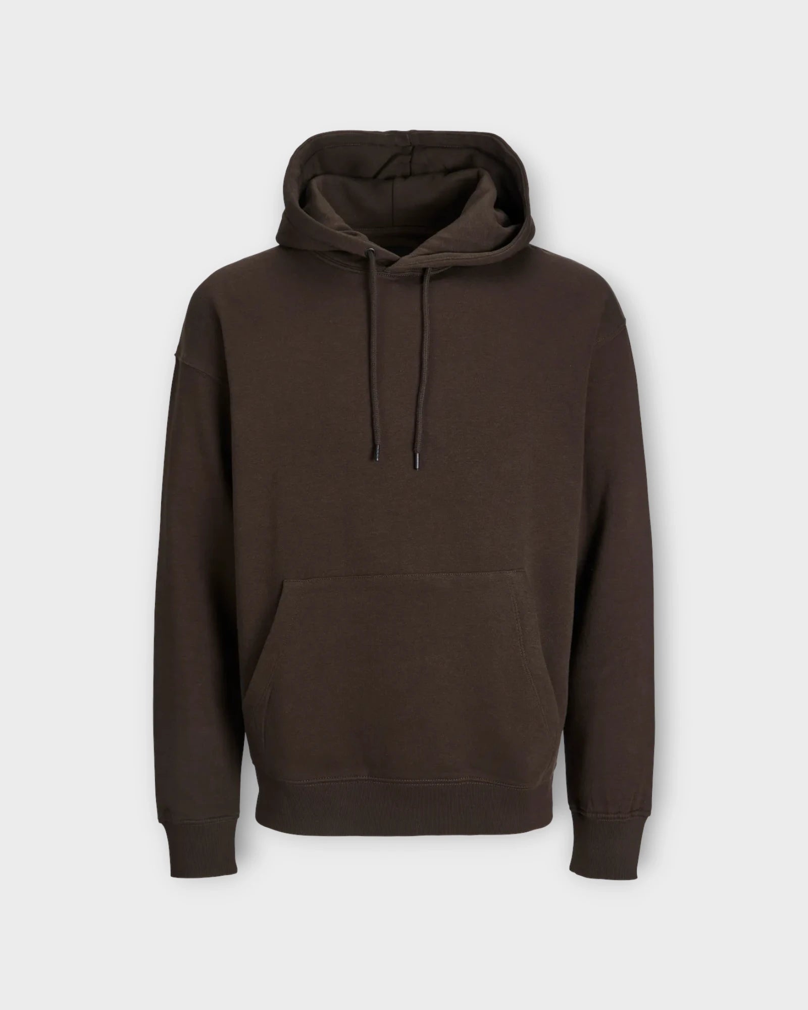 Star Basic Sweat Hood Mulch - Brun Basic Jack & Jones Herre Hoodie. Her set forfra.