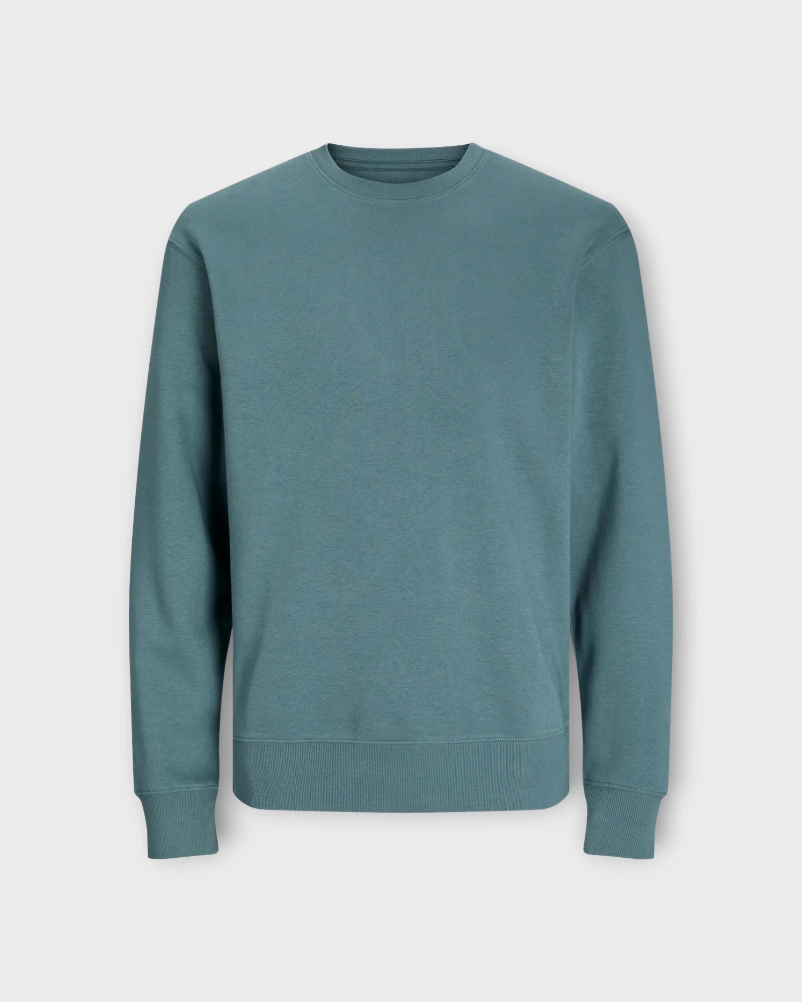 Star Organic Sweat Crew Goblin Blue - Blå Jack & Jones Sweatshirt til Mænd. Her set forfra.