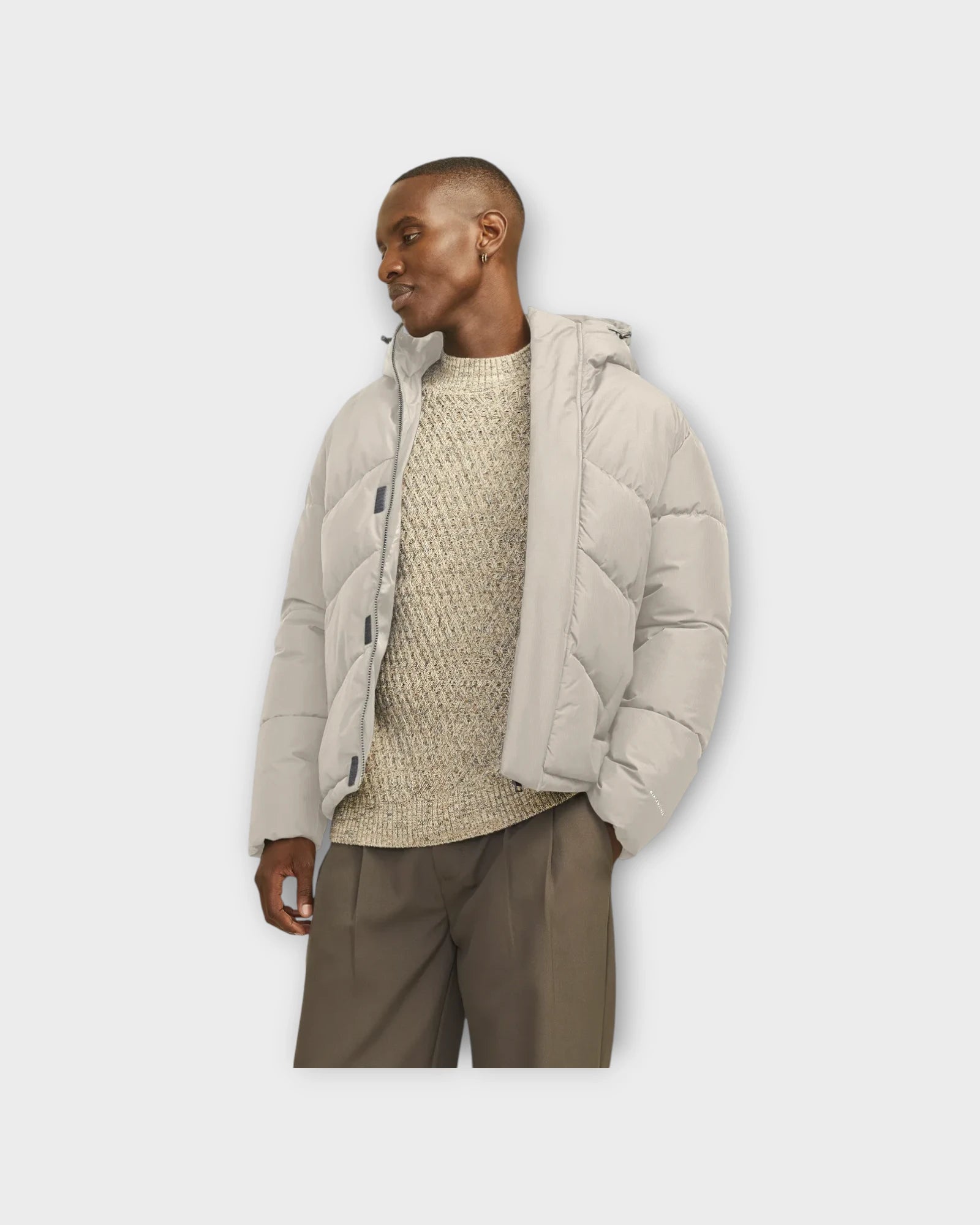 World Puffer Jacket - Moonbeam