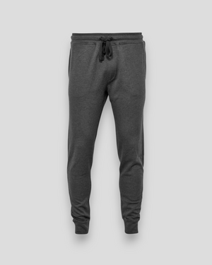 Bambus sweatpants fra JBS Of Denmark, behagelige hyggebukser som kan bruges som natbukser. Her set forfra. 
