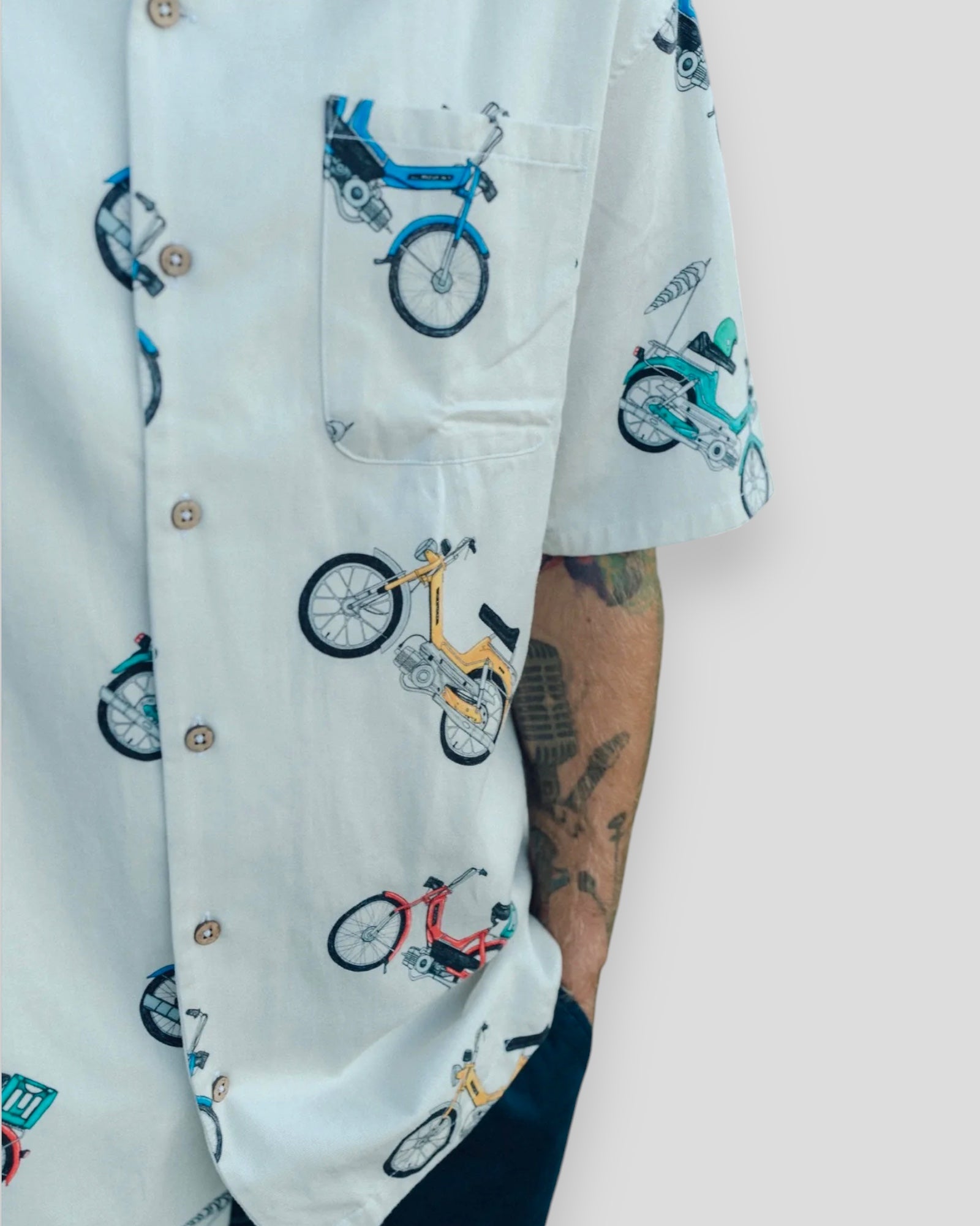 Puch Color Short Sleeve Shirt - Star White