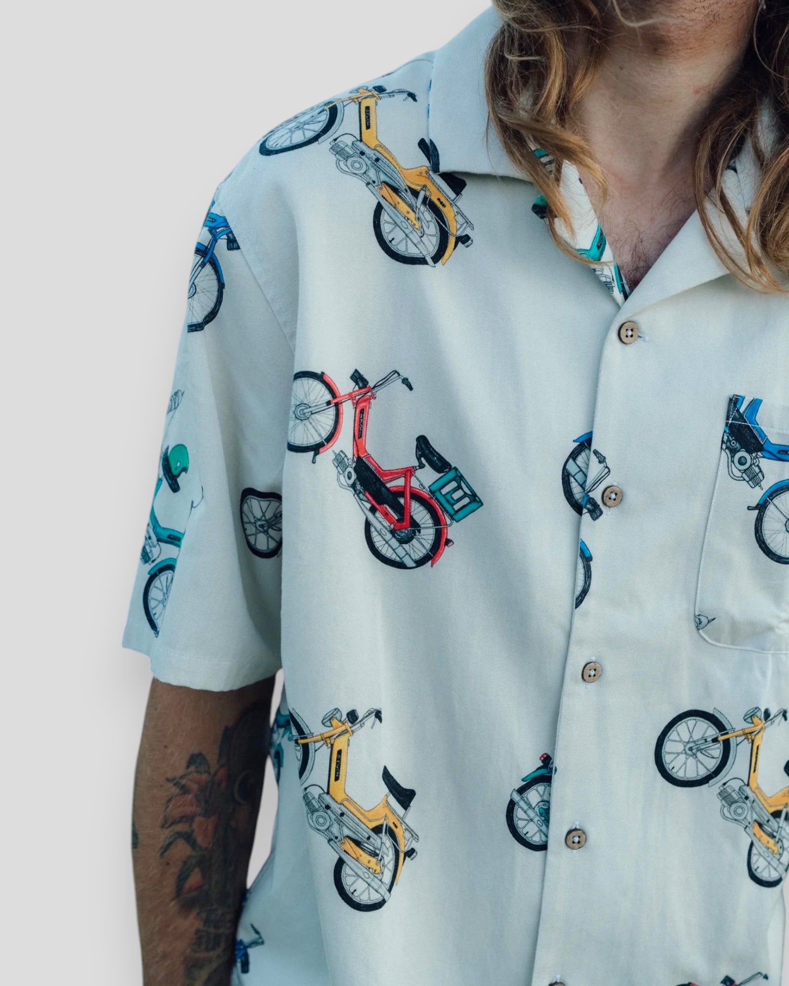 Puch Color Short Sleeve Shirt - Star White