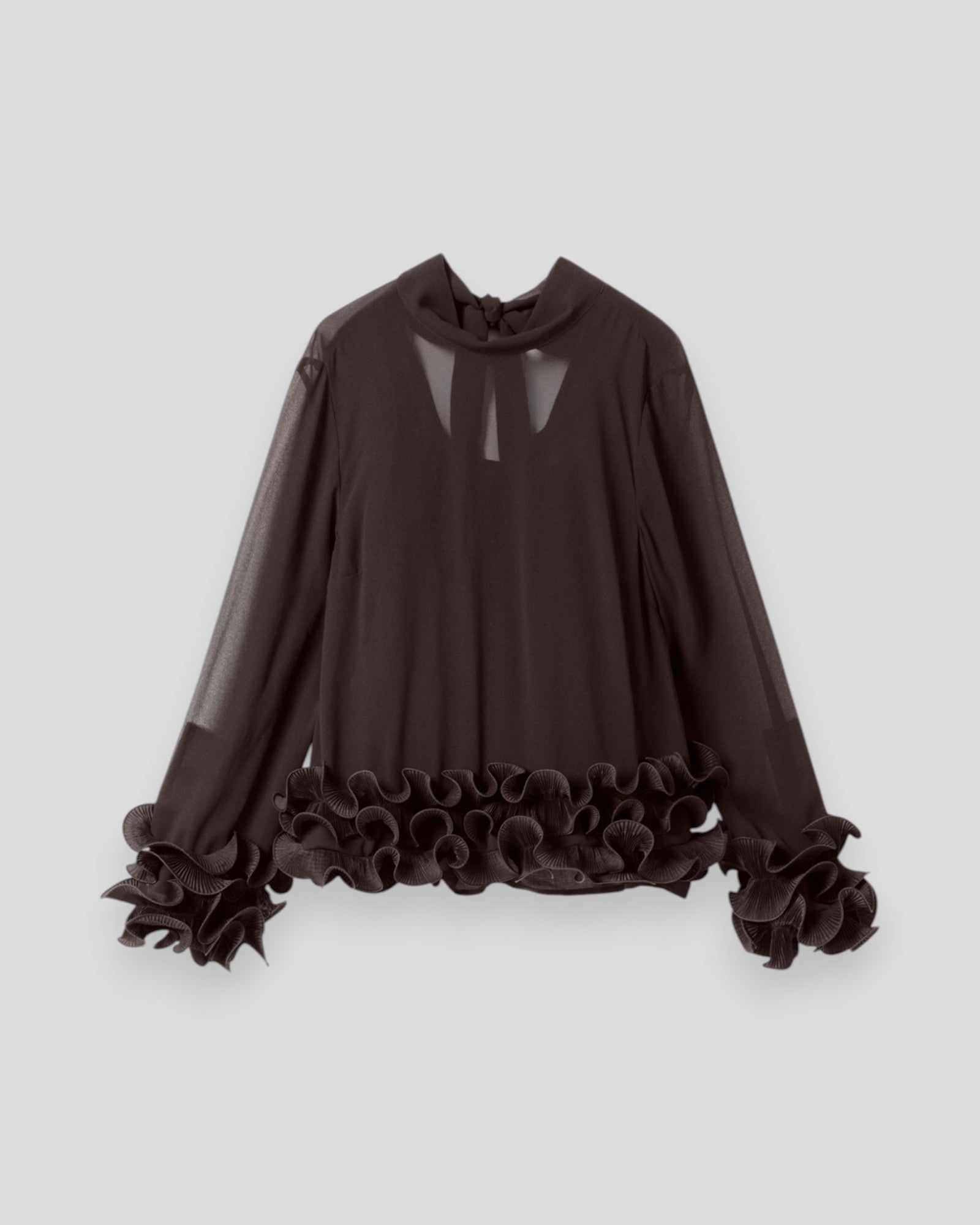 N-Latanietta Blouse - Chocolate