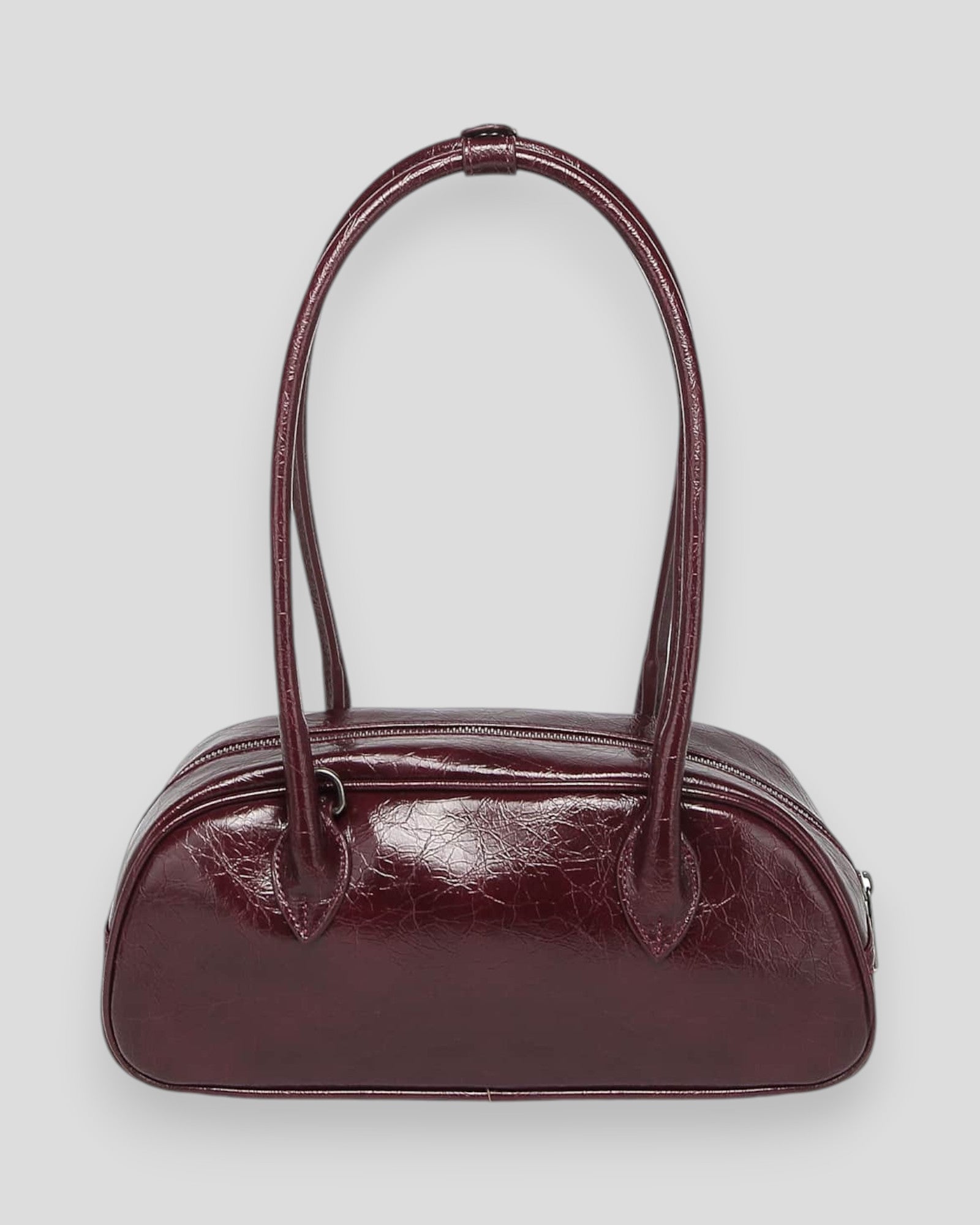 Noella Iris Bag in burgundy, stylish women's handbag with a sleek design and adjustable strap.