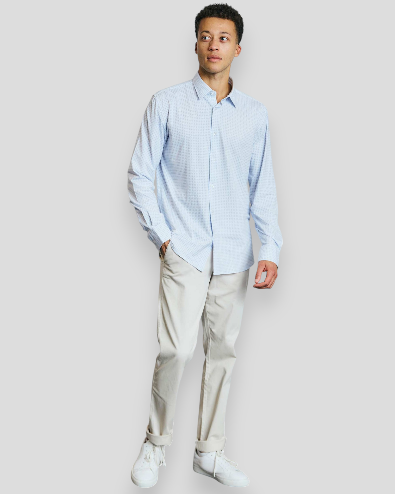 Moreno Performance Fit Shirt - White