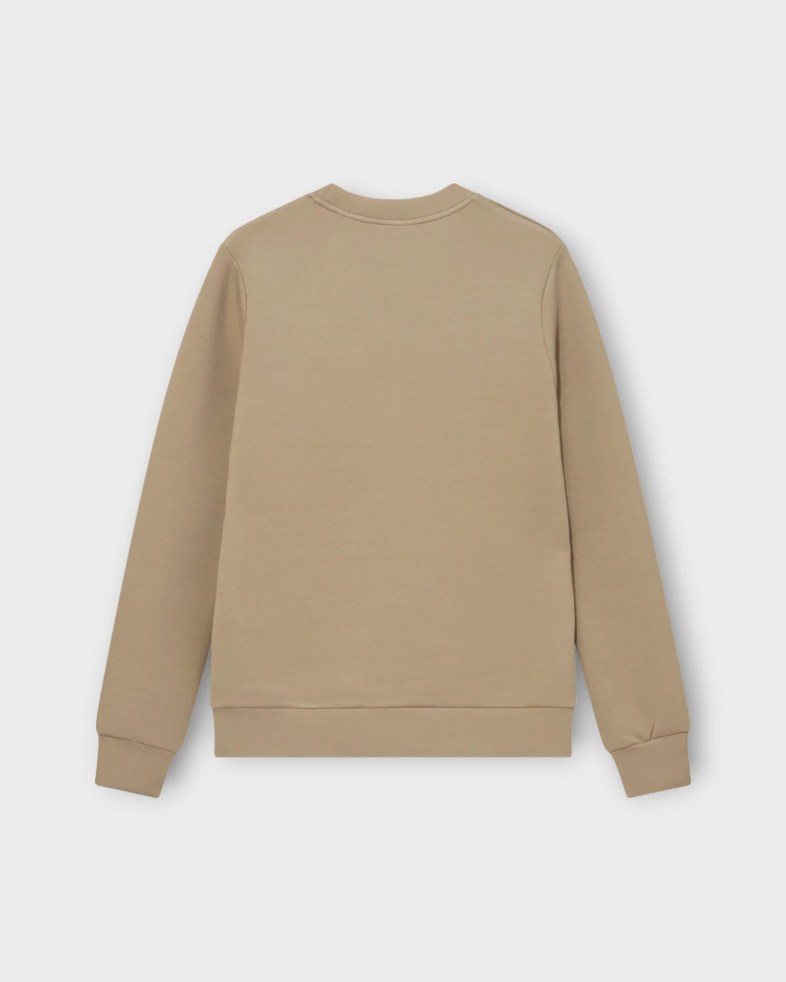 Abel Crew Neck Sweat Light Sand - Sandfarvet Mos Mosh Gallery Sweatshirt til Mænd. Her set bagfra.