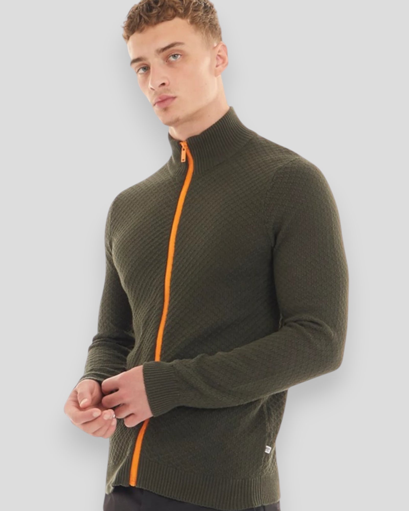 Sailor Zip - Army/Orange