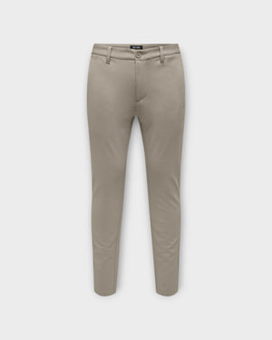 ONLY & SONS Mark Slim GW 0209 Pant in vintage khaki, front view showcasing slim fit design and classic pant style.