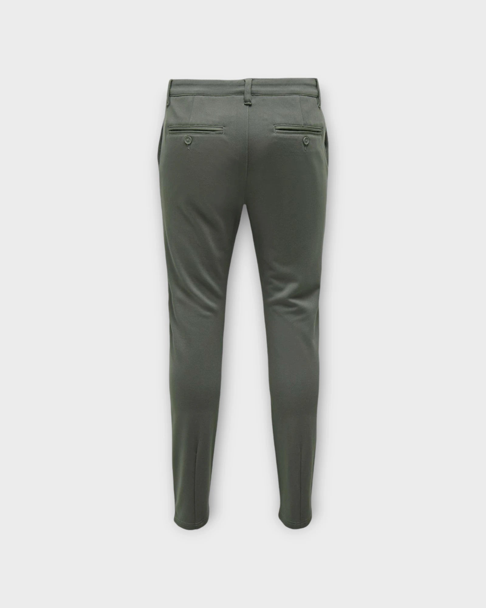 Mark Slim Pants Castor Gray - Grønne Only and Sons Stretch Pants til Mænd. Her set bagfra.