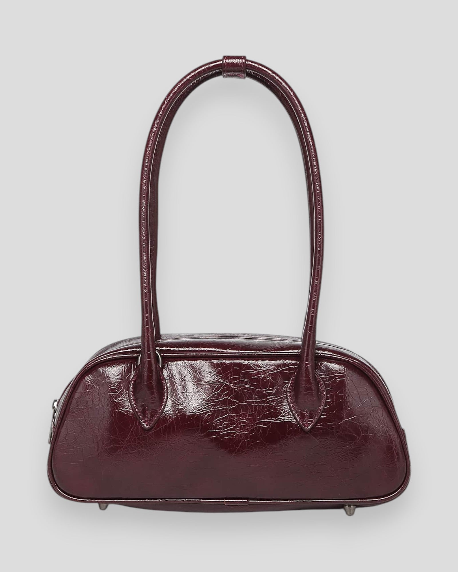 Noella Iris Bag in Burgundy for women, stylish leather handbag with elegant design and top handle.