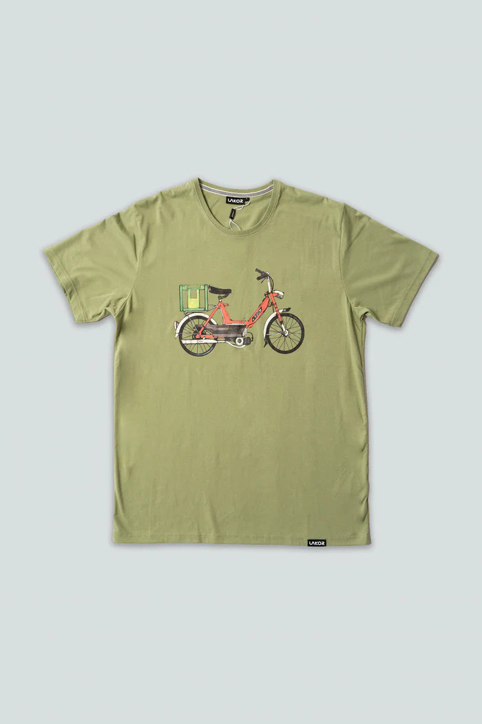 Red Puch Tee - Oil Green