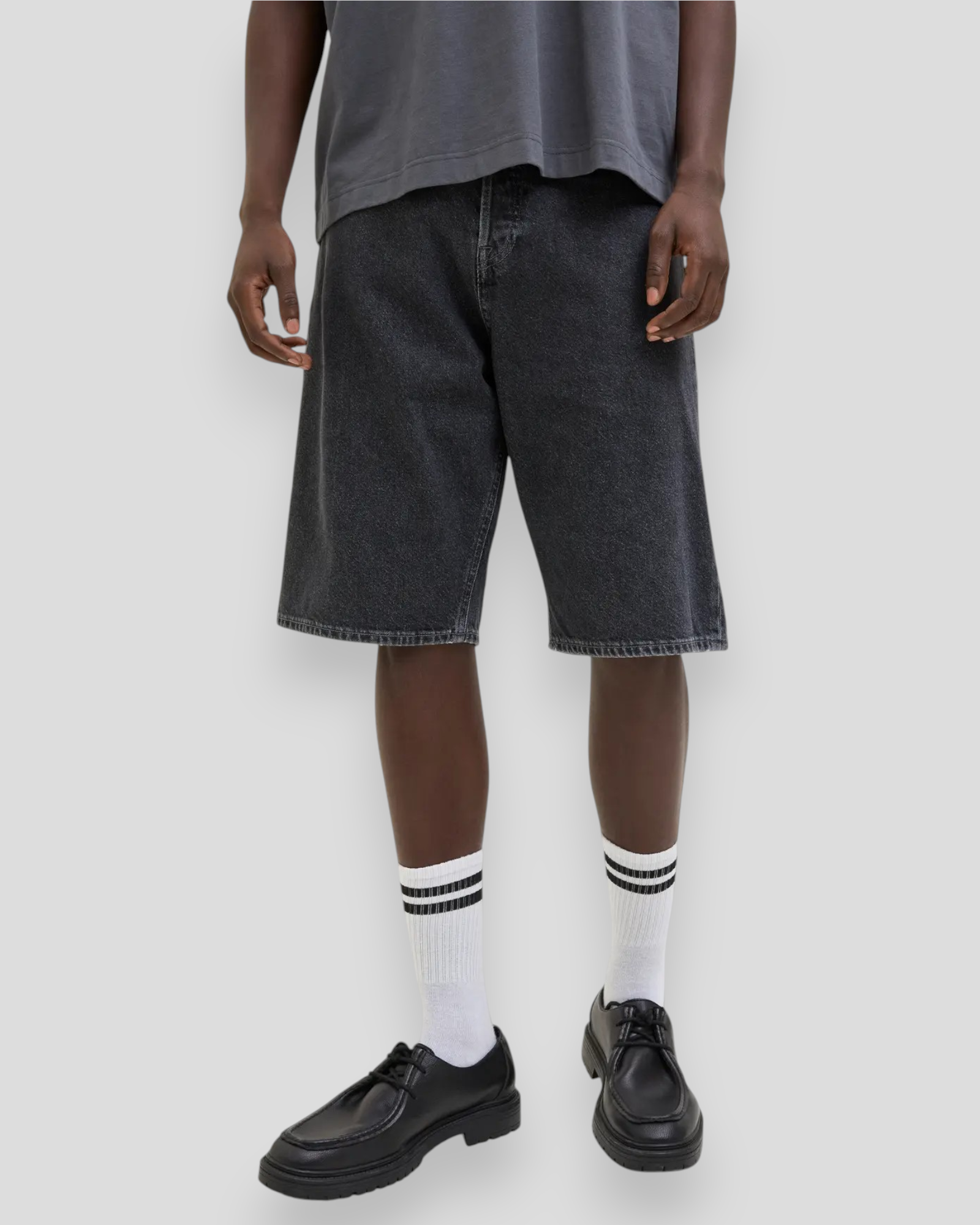 Ron Original Shorts SQ 730 - Black Denim