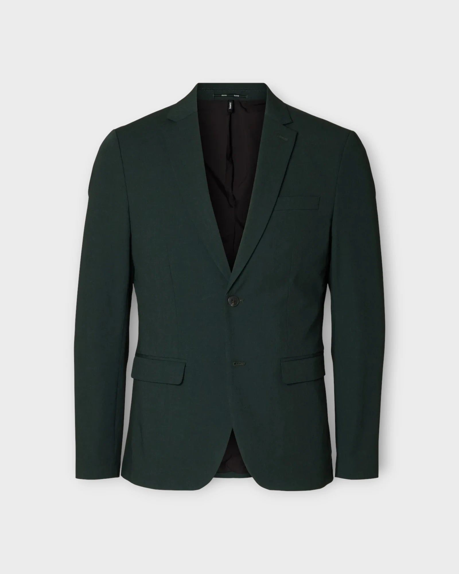 Liam Blazer Flex Forrest Night - Grøn Selected Homme Slim Fit Herre Blazer. Her set forfra.