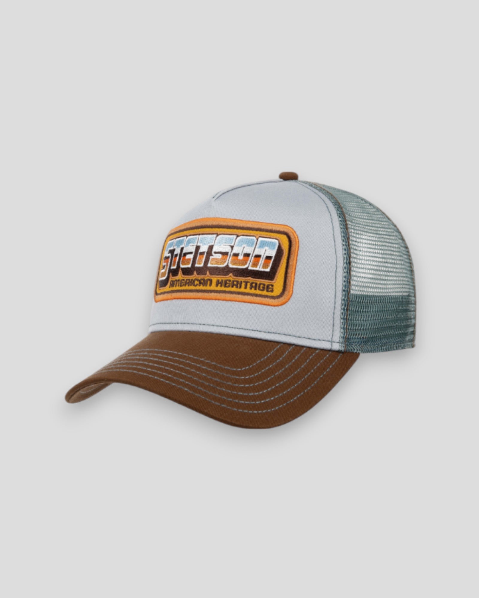 Trucker Cap Chrome - Light Blue/Brown